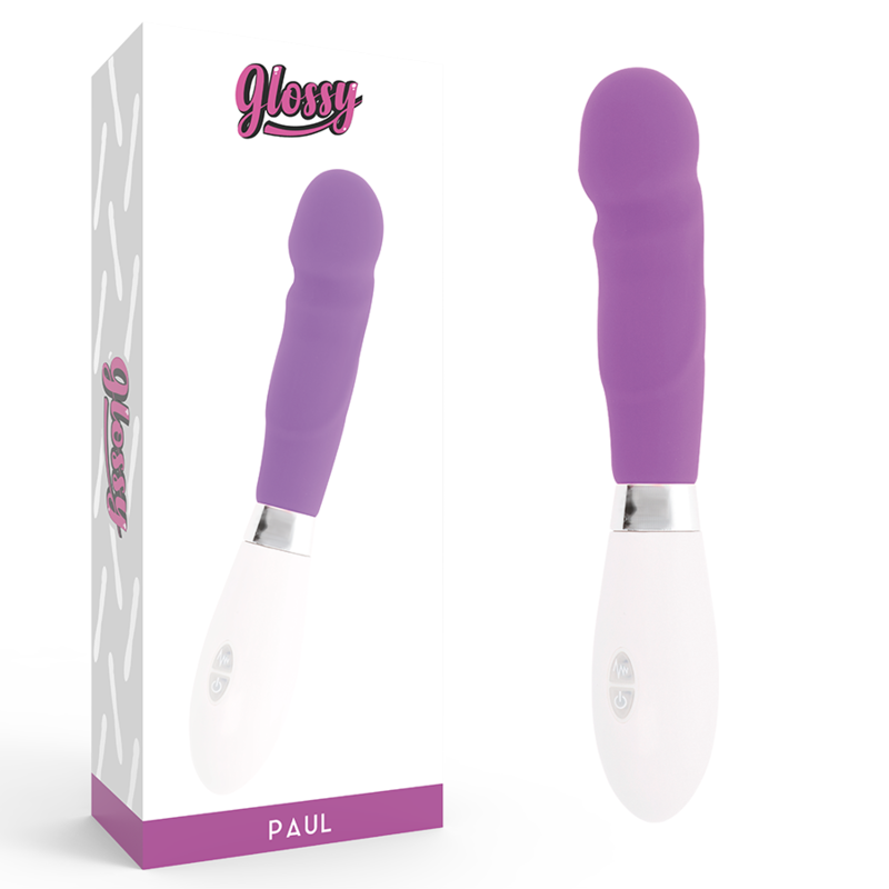 Glossy Paul Vibrator Purple - Vibrador de Diseño Discreto