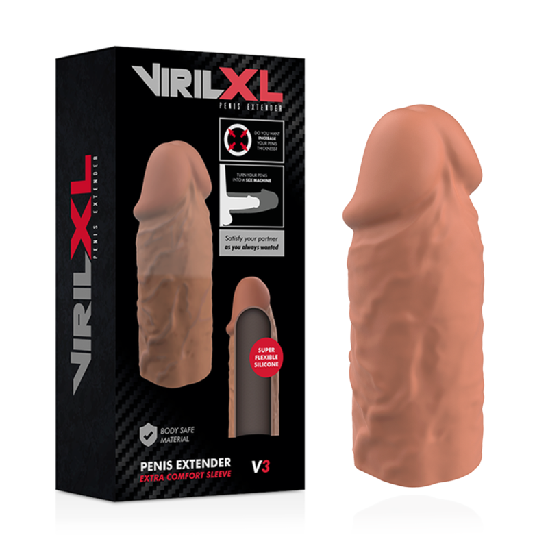Extensión de Silicona Líquida V3 Marrón VIRILXL