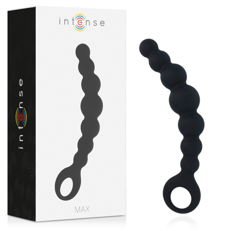 Intense Anal Beads Max Black - Bolas Anales de Silicona Médica