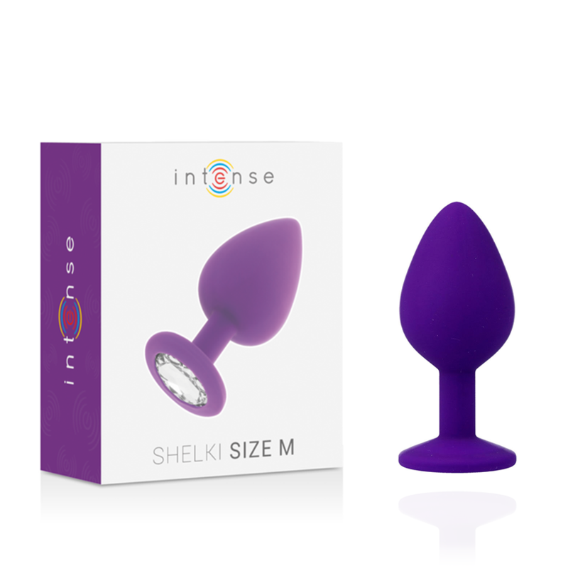 Intense Shelki M Plug Anal Silicona Grado Médico Lila