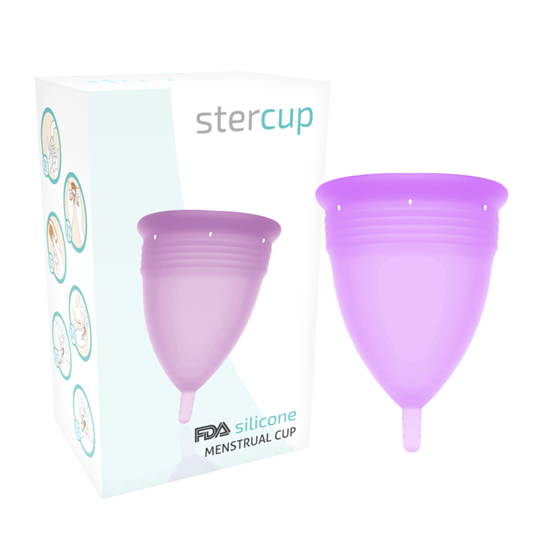 Stercup Copa Menstrual Talla L Silicona FDA Lila