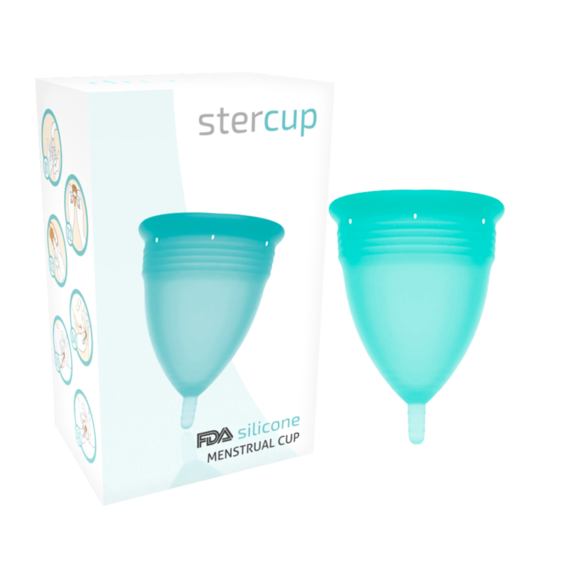 Stercup Copa Menstrual Silicona FDA Talla S Aquamarine