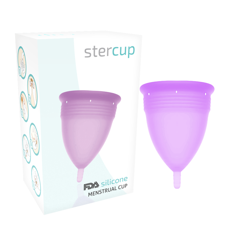 Stercup Copa Menstrual Silicona FDA Talla S Violeta