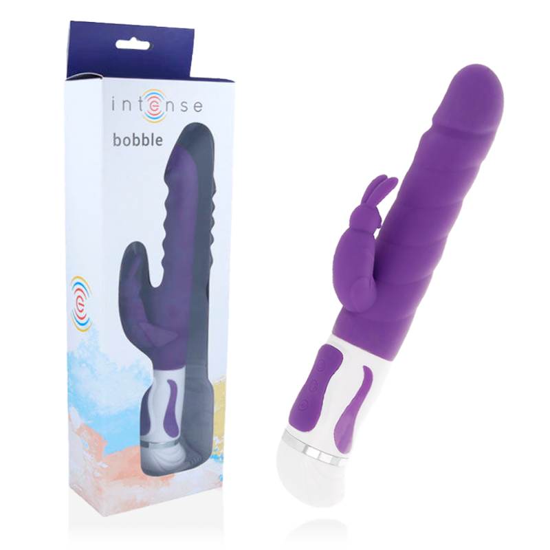 Intense Bobble Vibrator Rotator Silicona Lila