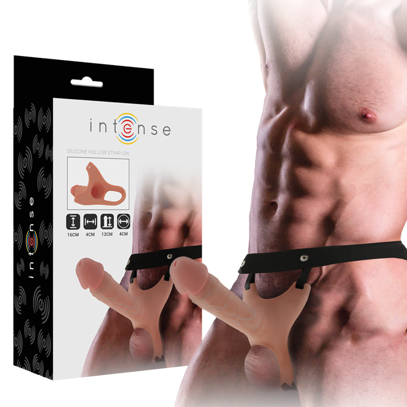 Intense Hollow Harness - Arnés con Dildo de Silicona 16 x 3.5 cm