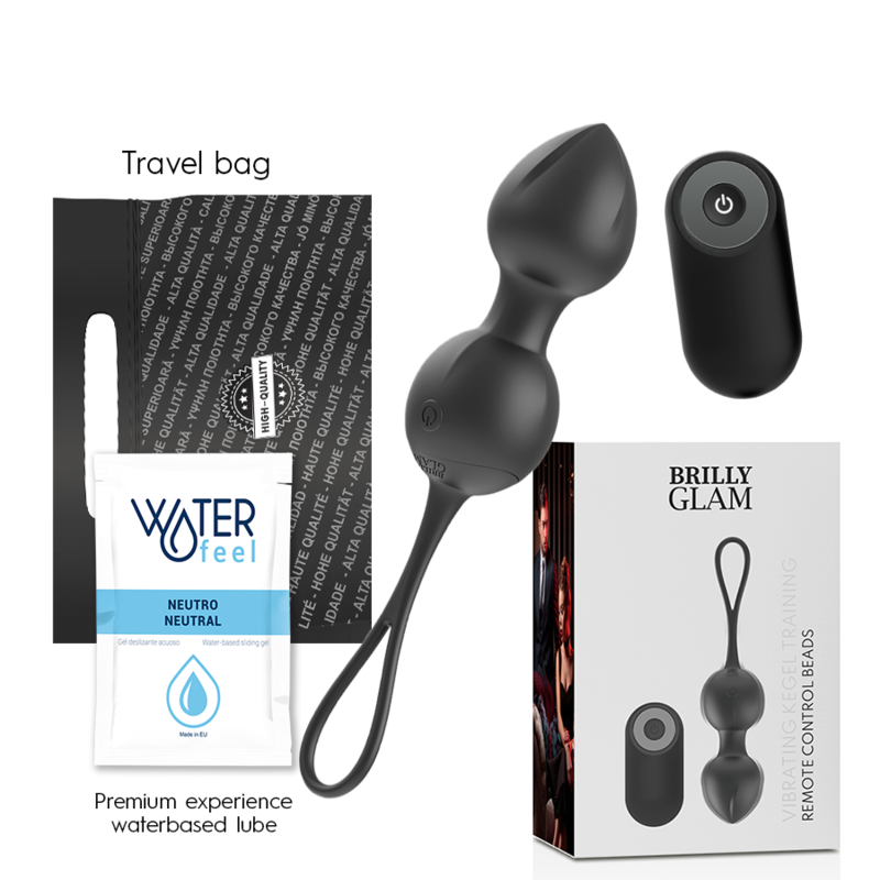 Brilly Glam Vibrating Kegel Beads con Control Remoto