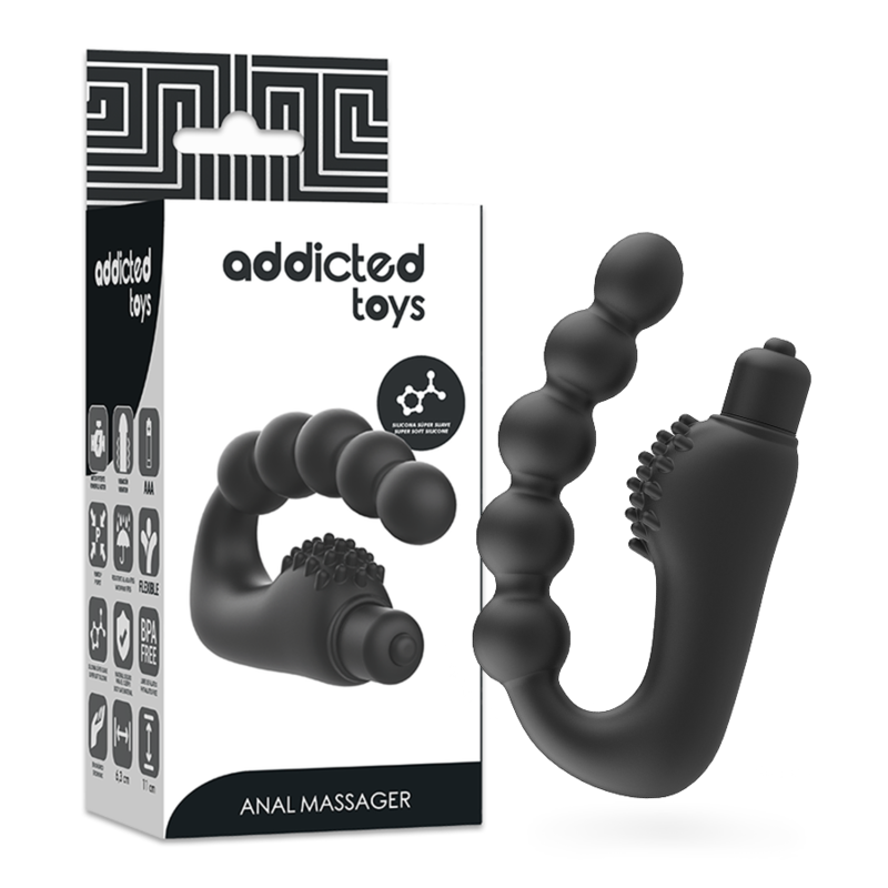 Masajeador Anal Prostático con Vibración Addicted Toys