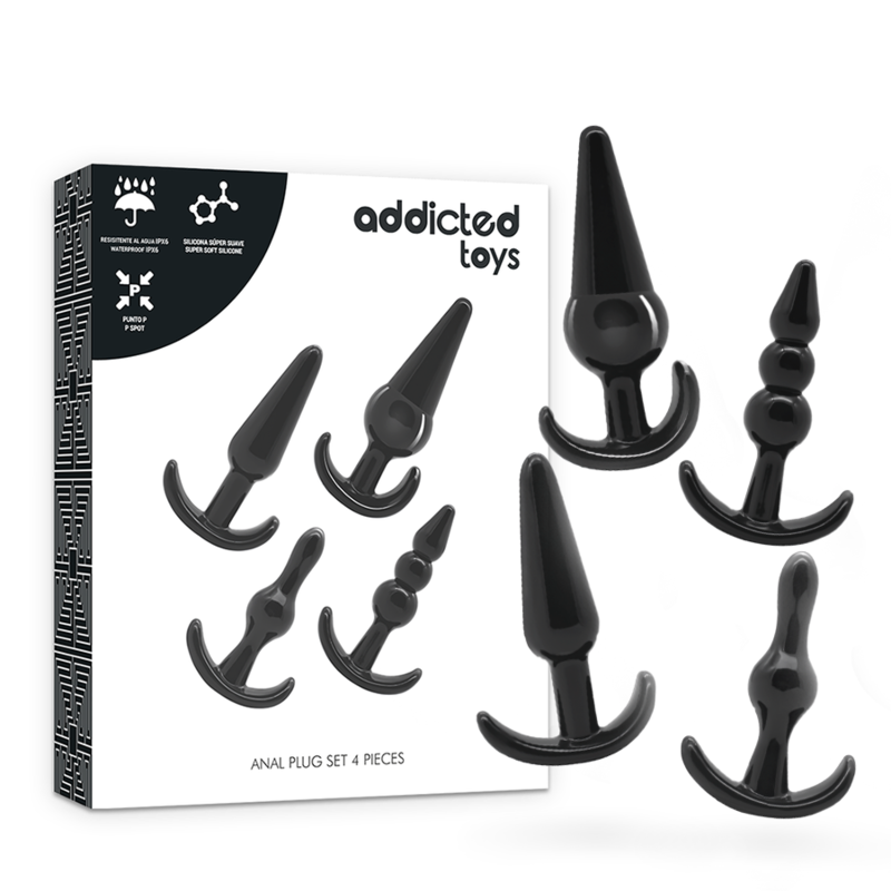 Set 4 Plugs Anales ADDICTED TOYS - Tamaños Progresivos