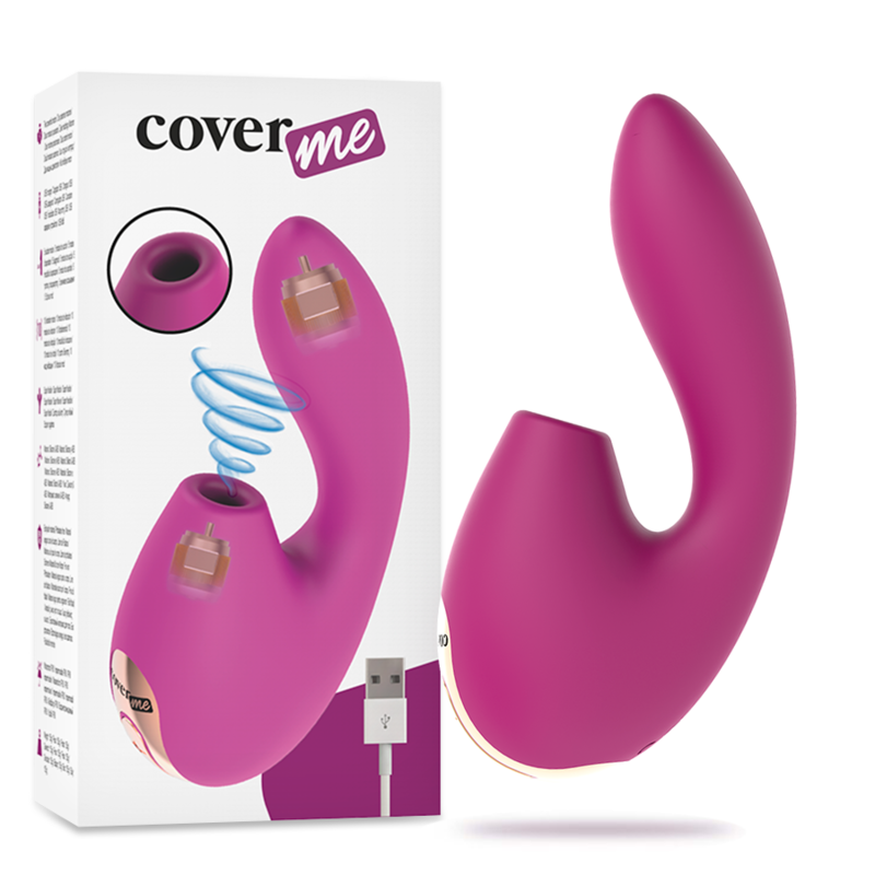 CoverMe Clitoral Sucker & G-Spot Rush - Estimulador Dual con 10 Modos