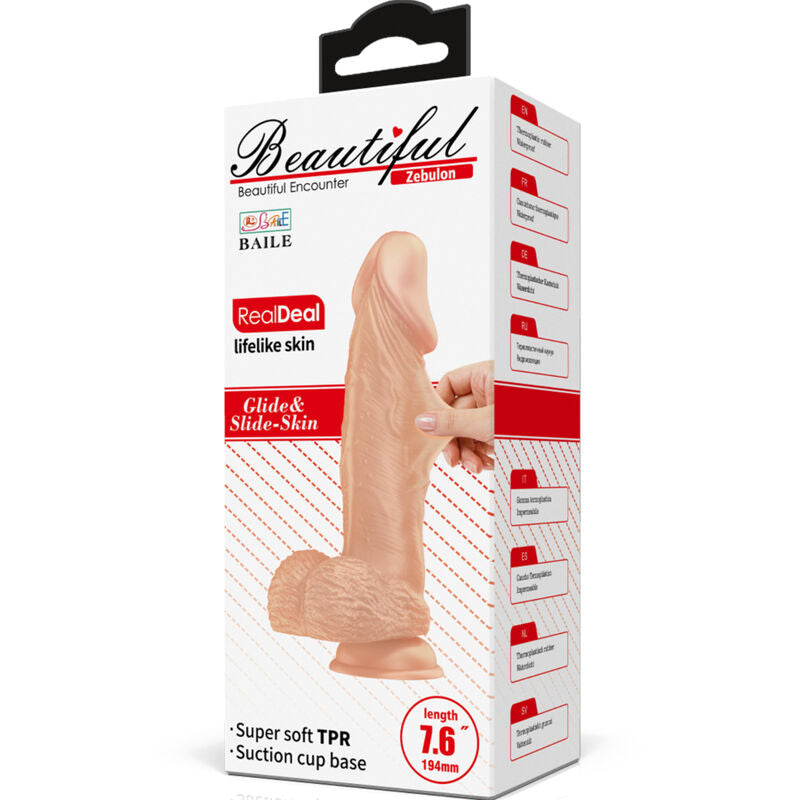 Dildo Realista Flexible Baile Beautiful Encounter Zebulon 19.4 cm