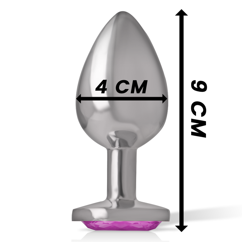 Intense Plug Anal Metal Aluminio Corazón Rosa Tamaño L