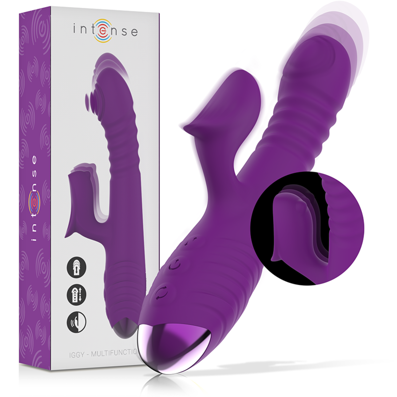 Intense Iggy Vibrador Recargable Multifunción con Estimulador de Clítoris
