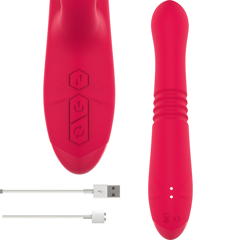 Intense DUA Vibrador Recargable Multifunción con Lengua Roja