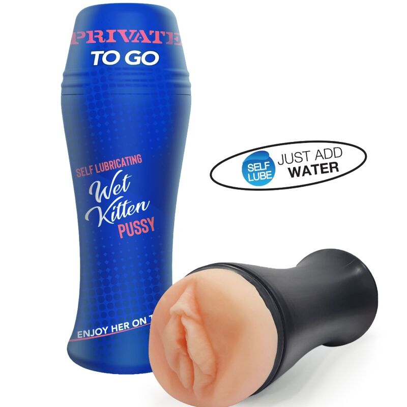 Private Wet Kitten Self Lube To Go - Masturbador Compacto Autolubrificante