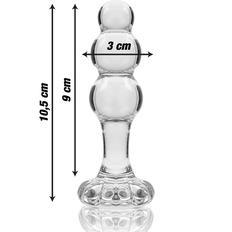 Nebula Series by Ibiza - Plug Anal Cristal Borosilicato Rosa 10.7 cm