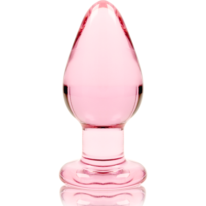 Nebula Series Plug Anal Vidrio Borosilicato Rosa 11x5 cm