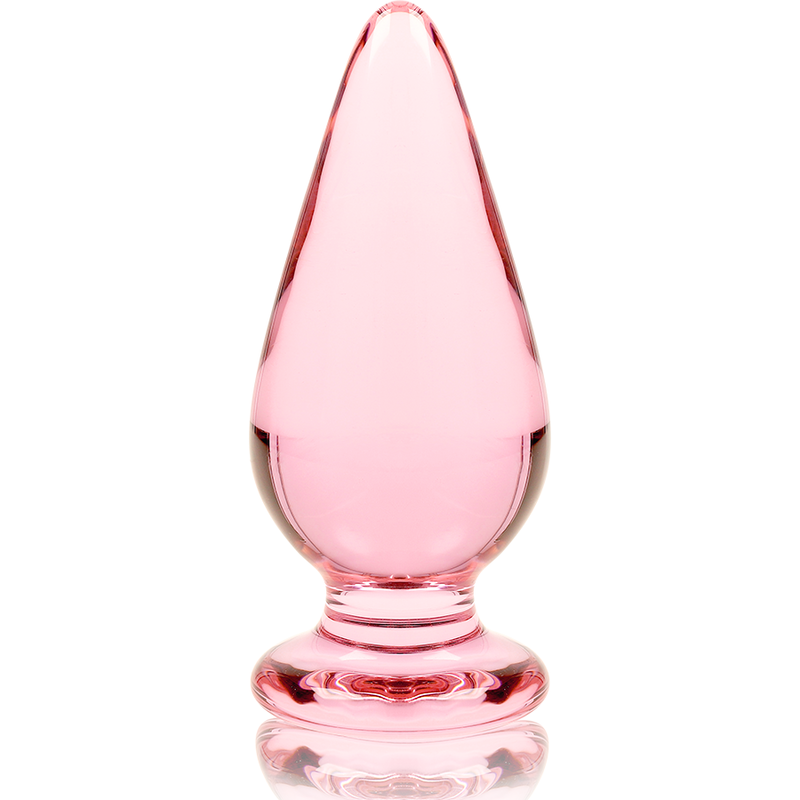 Nebula Series Model 4 - Plug Anal Borosilicate Glass 11x5 cm Rosa