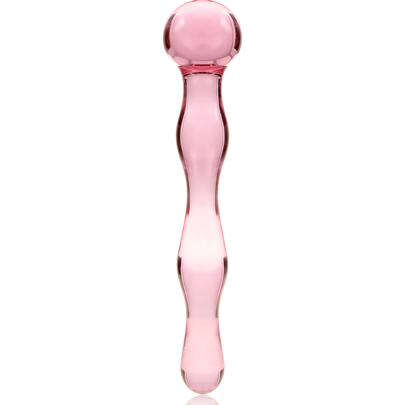 Nebula Series by Ibiza - Dildo de Cristal Borosilicato Rosa 18 cm