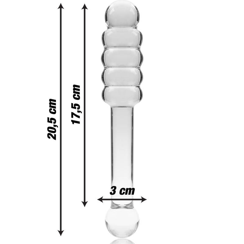 Nebula Series by Ibiza Model 20 - Dildo de Cristal Borosilicato Transparente