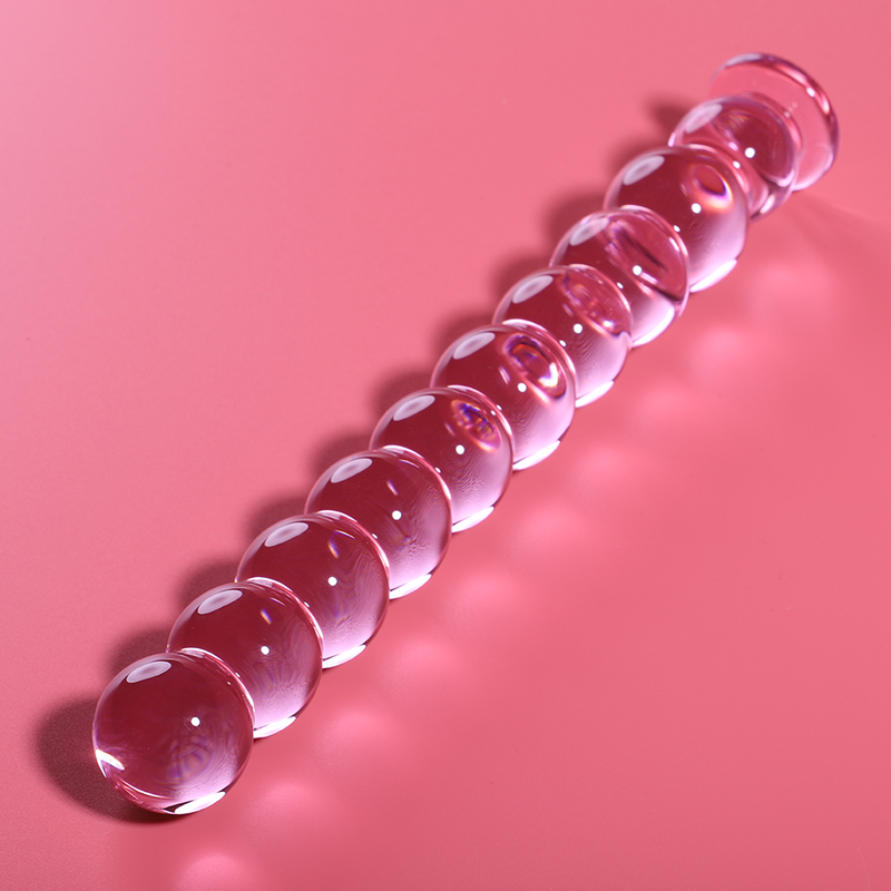 Nebula Series by Ibiza Model 22 - Dildo de Cristal Borosilicato Rosa 21.5 cm