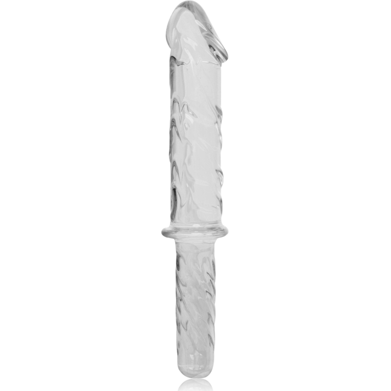 Nebula Series Modelo 24 - Dildo de Cristal Borosilicato Transparente 28.5 cm
