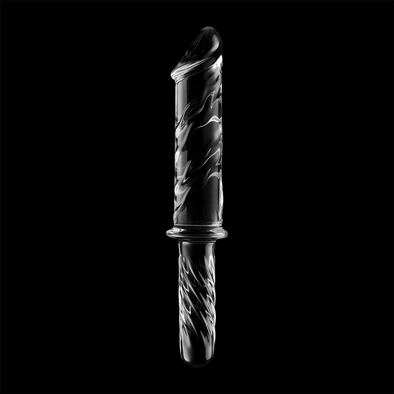 Nebula Series Modelo 24 - Dildo de Cristal Borosilicato Transparente 28.5 cm