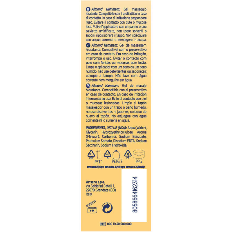 Control Almond Hammam Massage Gel 3 en 1 - 200 ml