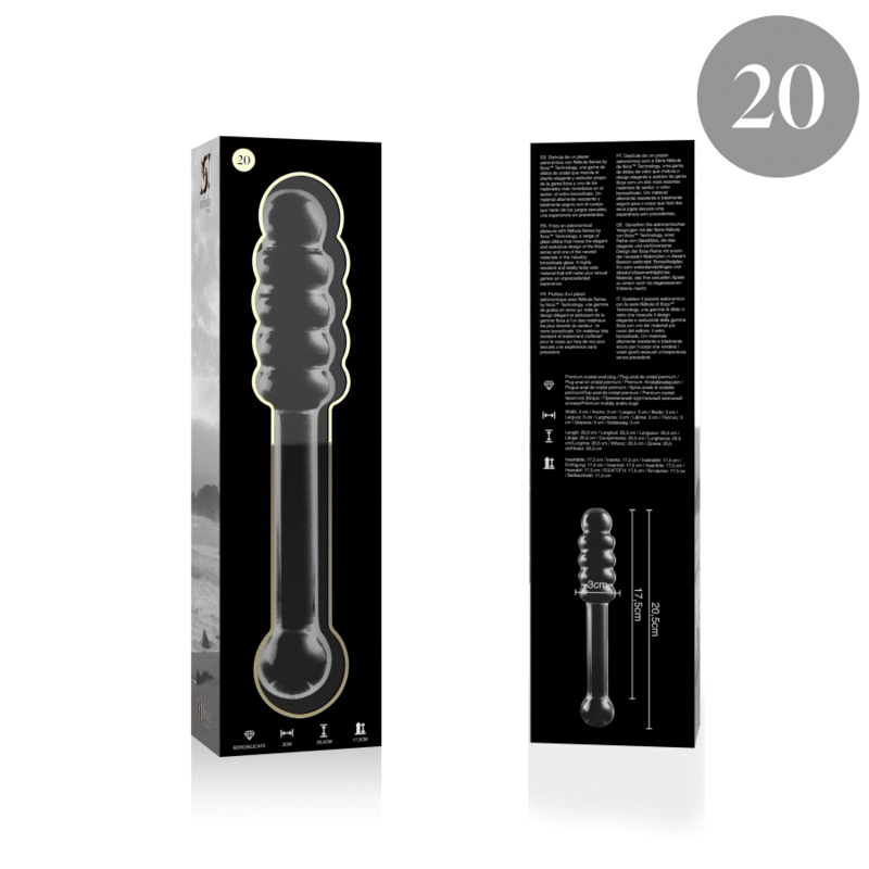 Nebula Series by Ibiza Model 20 - Dildo de Cristal Borosilicato Transparente
