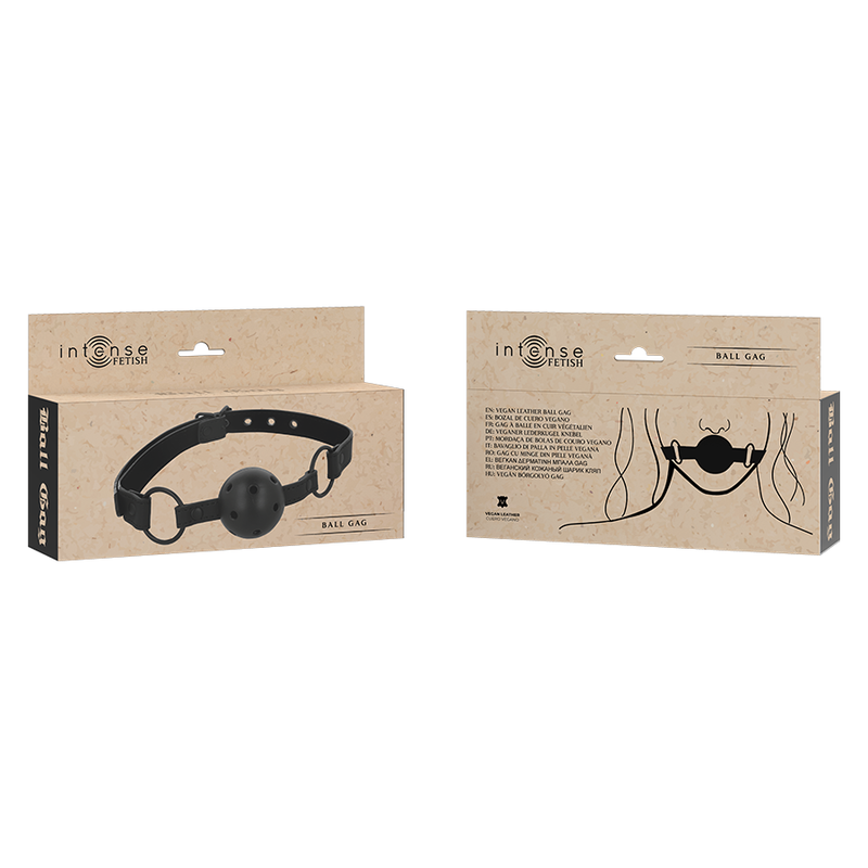 Bozal de Cuero Vegano INTENSE FETISH