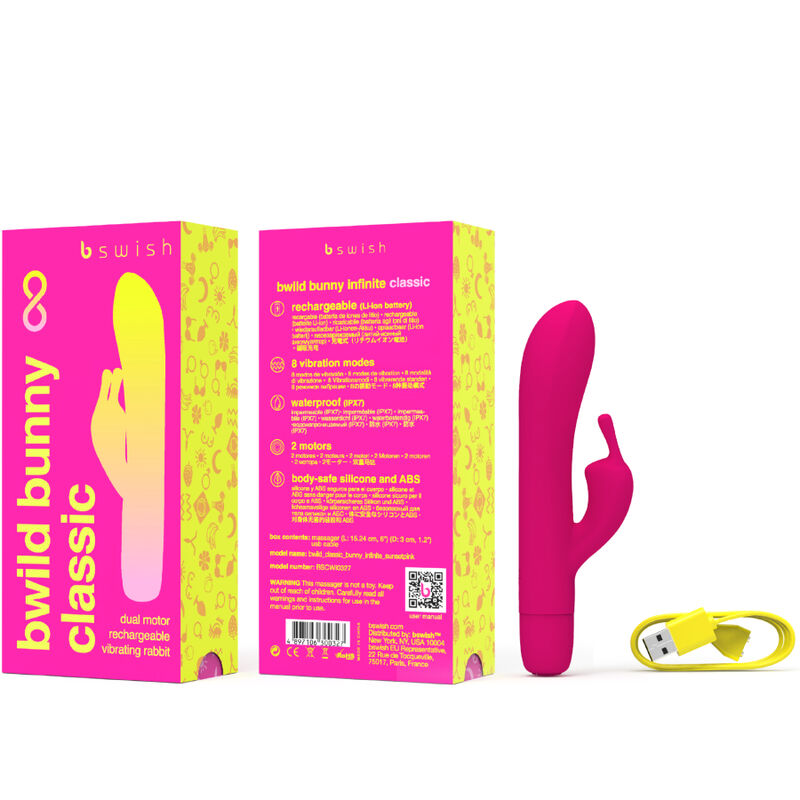 B Swish Bwild Bunny Infinite Classic Vibrador Recargable Rosa Silicona