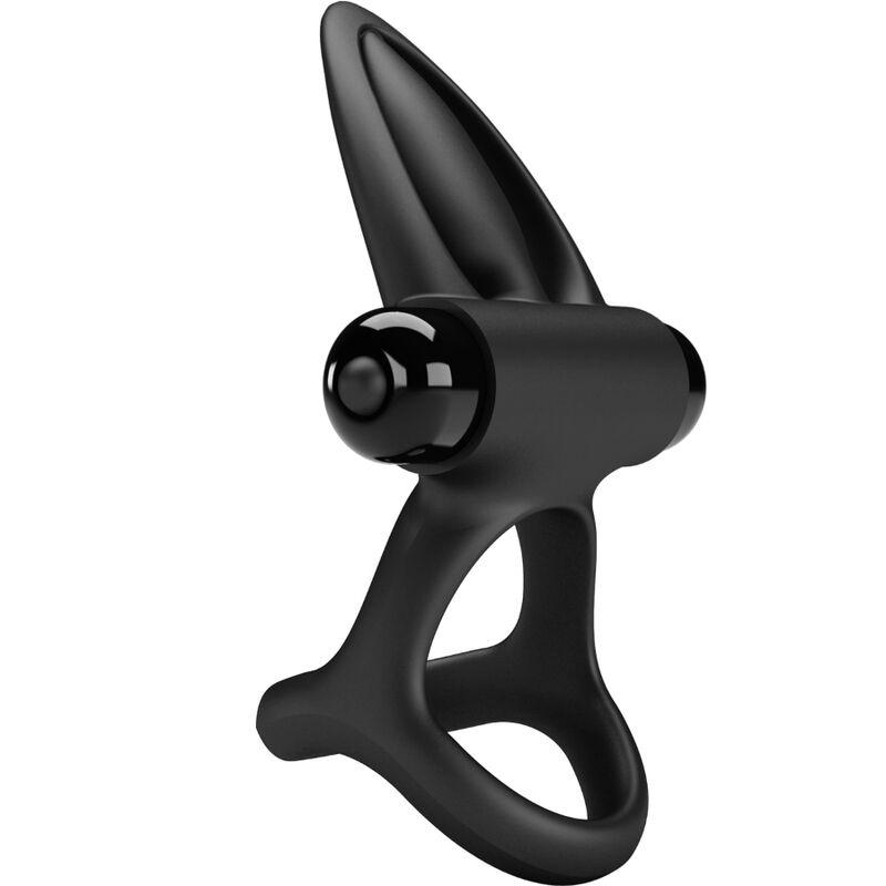 Pretty Love Vibrating Ring 10 Vibrations Black Silicone