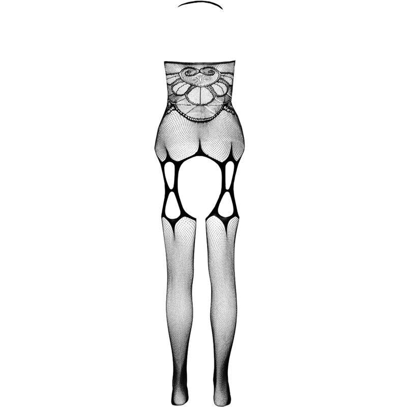 Bodystocking Eco BS002 Rojo - Diseño Abierto con Encaje