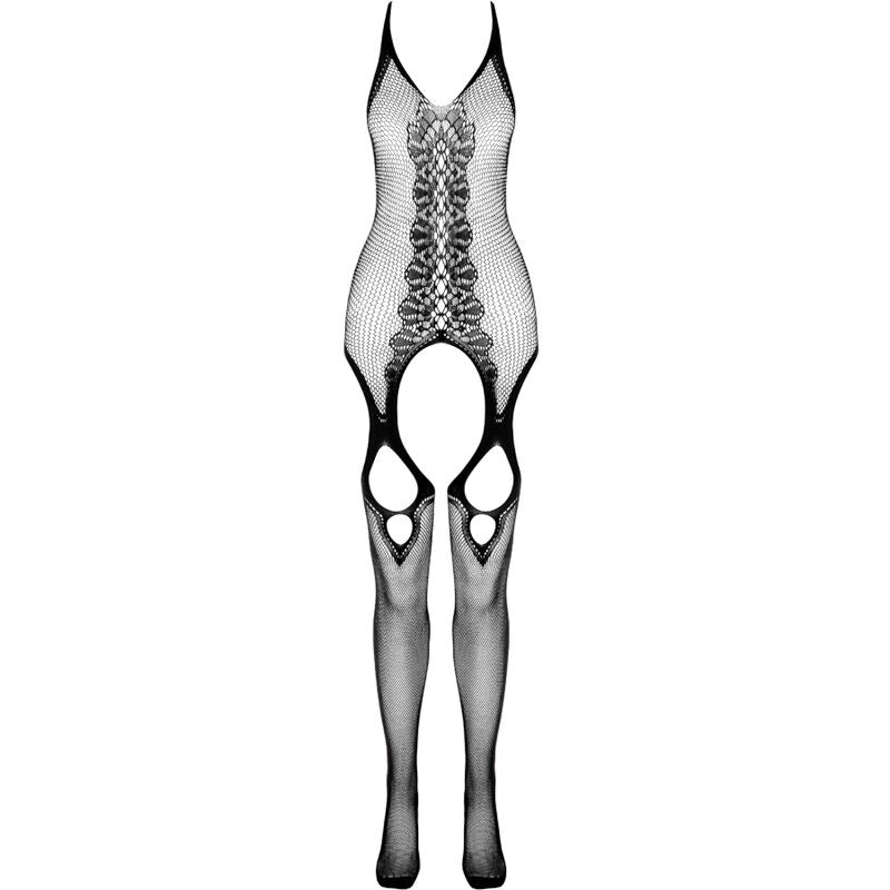 Bodystocking Eco BS013 Blanco - Diseño Abierto con Encaje