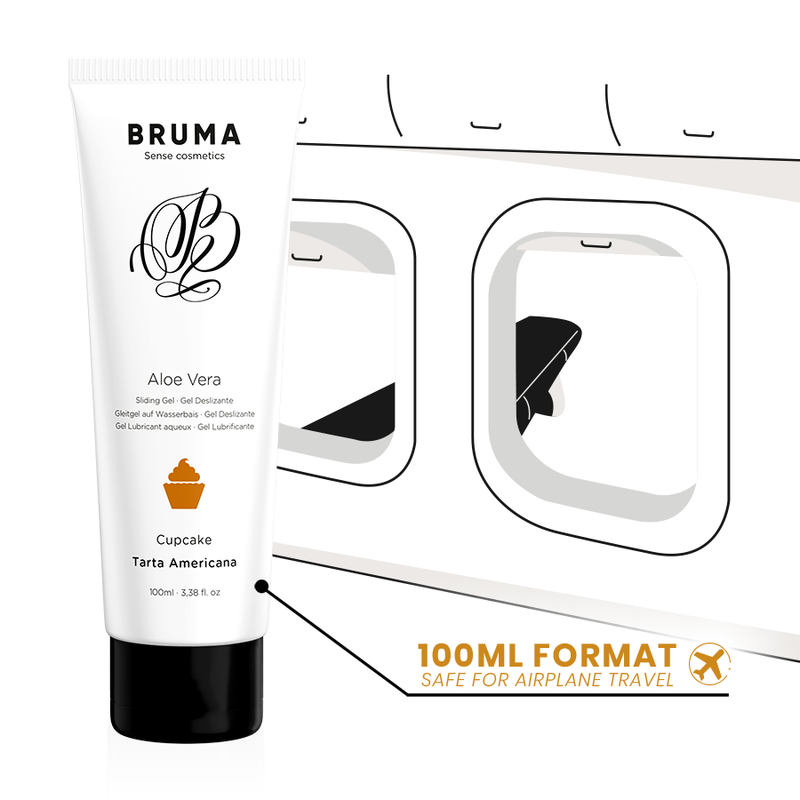 Bruma Aloe Vera Sliding Gel Cupcake - Lubricante 100 ml