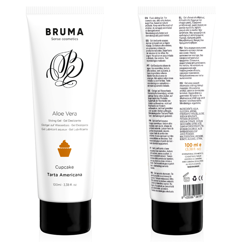 Bruma Aloe Vera Sliding Gel Cupcake - Lubricante 100 ml