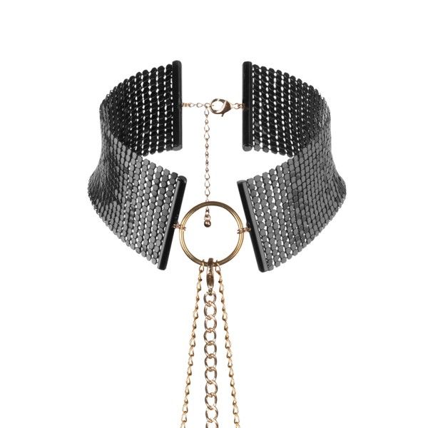 Désir Métallique Collar Metálico Negro - Accesorio Erótico Elegante