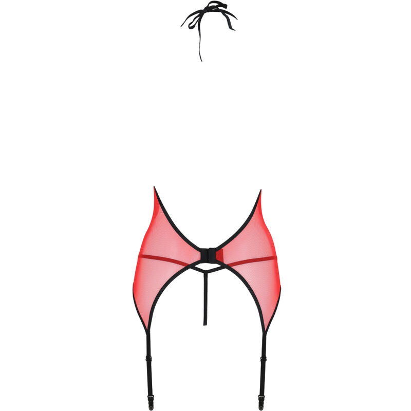 Passion Peonia Corset Erotic Line Red L/XL - Corsé Erótico
