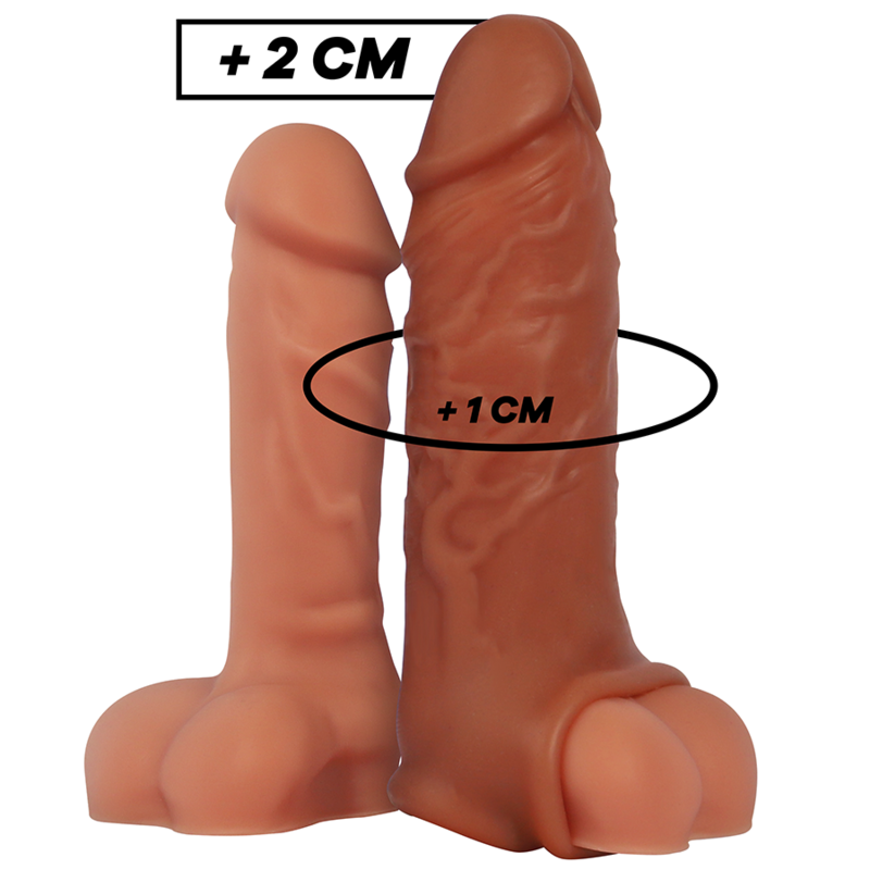 Extensión de Pene Líquido Silicona V9 Marrón
