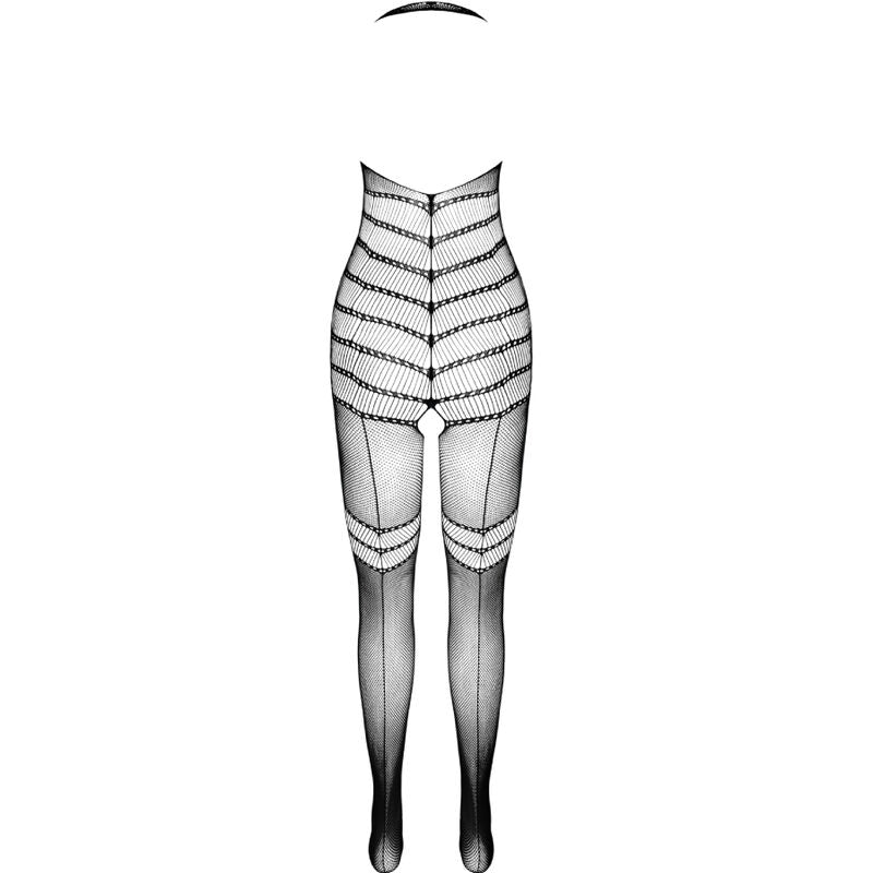 Bodystocking BS100 Negro Estampado - PASSION Woman