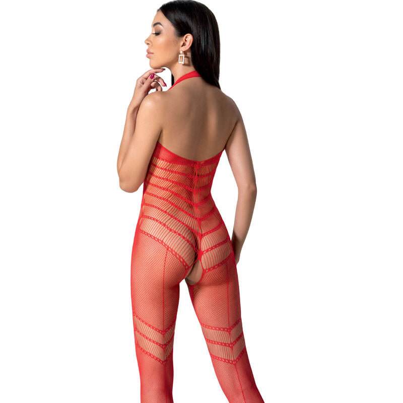 Passion BS100 Bodystocking Rojo - Talla Única