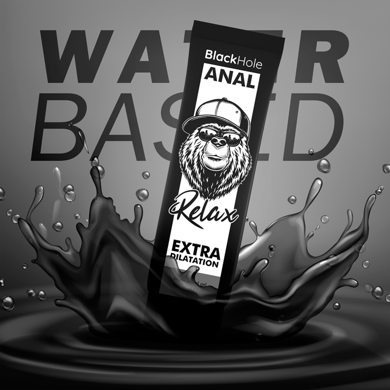 BLACK HOLE Gel Anal Lubricante Base de Agua 250 ml