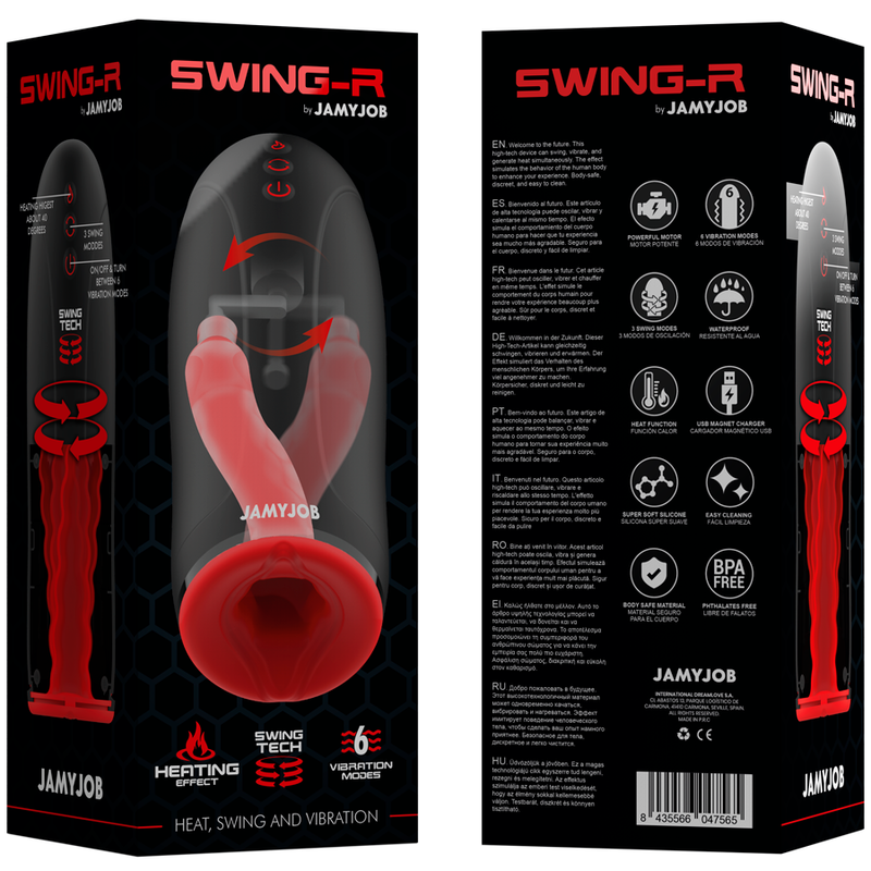JAMYJOB SWING-R - Masturbador con Calefacción, Oscilación y Vibración