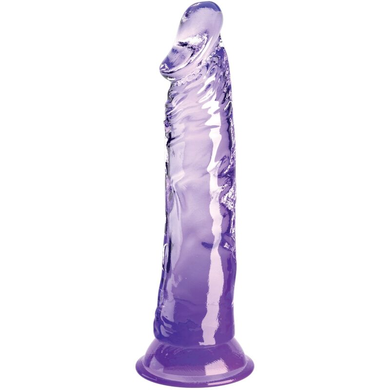 King Cock Clear Realistic Penis 19.7 cm Púrpura