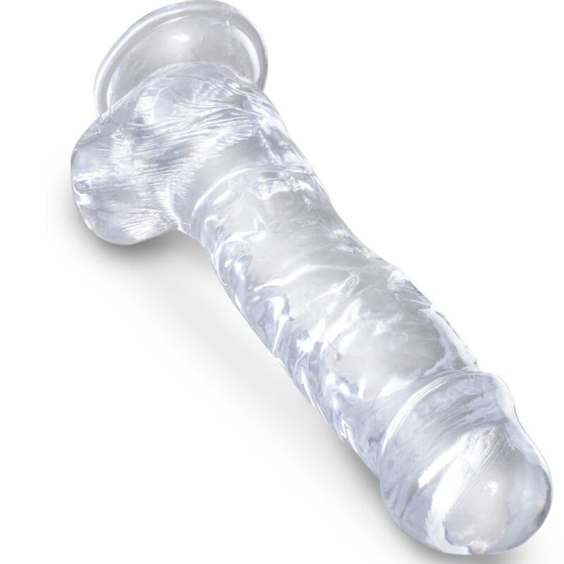 King Cock Clear Realistic Penis with Balls 16.5 cm