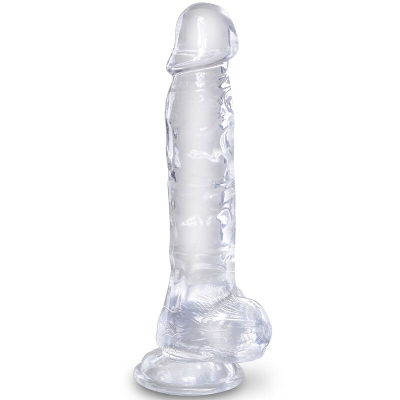 King Cock Clear Realistic Penis with Balls 16.5 cm