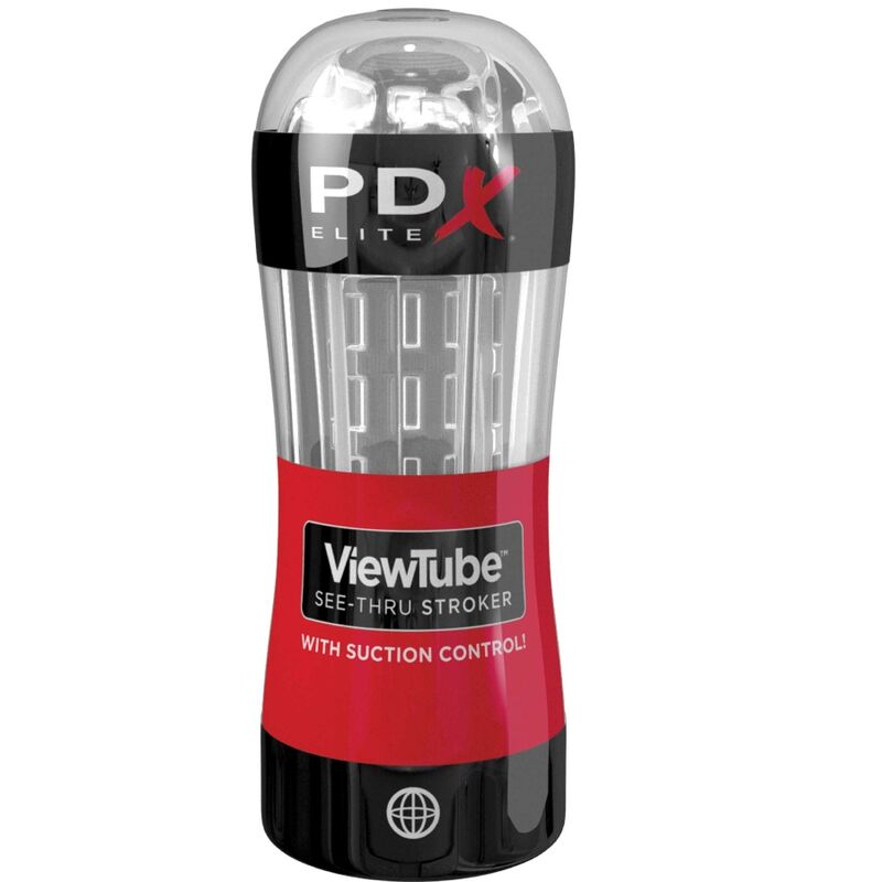 PDX Elite ViewTube Stroker - Masturbador con Control de Succión y Tubo Transparente