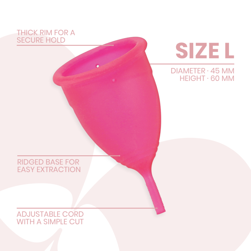 Intimichic Menstrual Cup Medical Grade Silicone Talla L