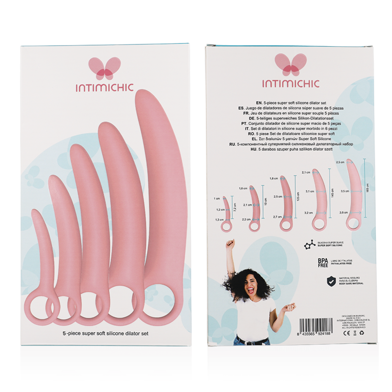 Set 5 Dilatadores Intimichic Silicona Médica 400g