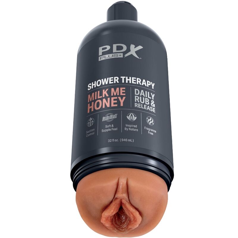 PDX PLUS+ Masturbador Discreto Shower Milk Honey Tan