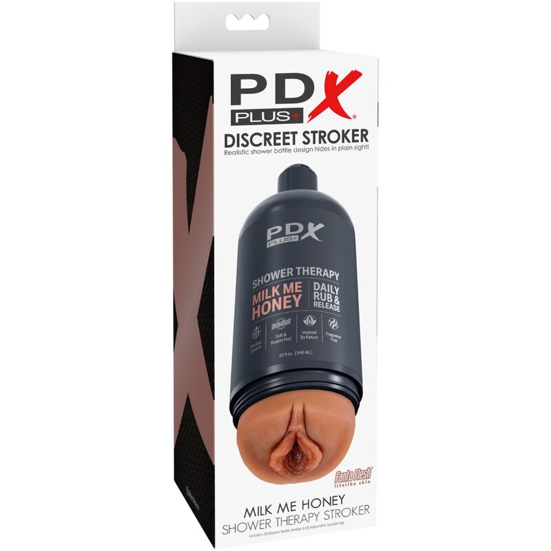 PDX PLUS+ Masturbador Discreto Shower Milk Honey Tan